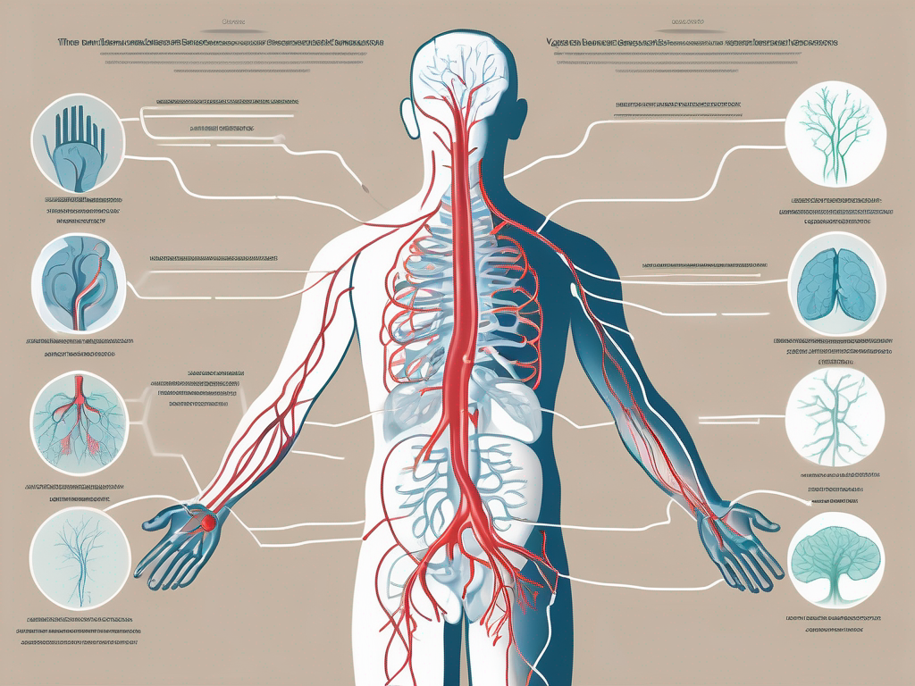 The human body focusing on the location and pathway of the vagus nerve